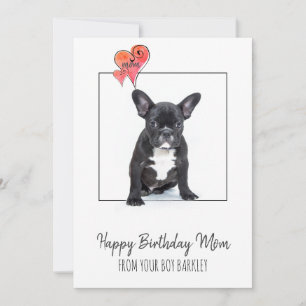 Happy Birthday Mum From Dog Holiday Card