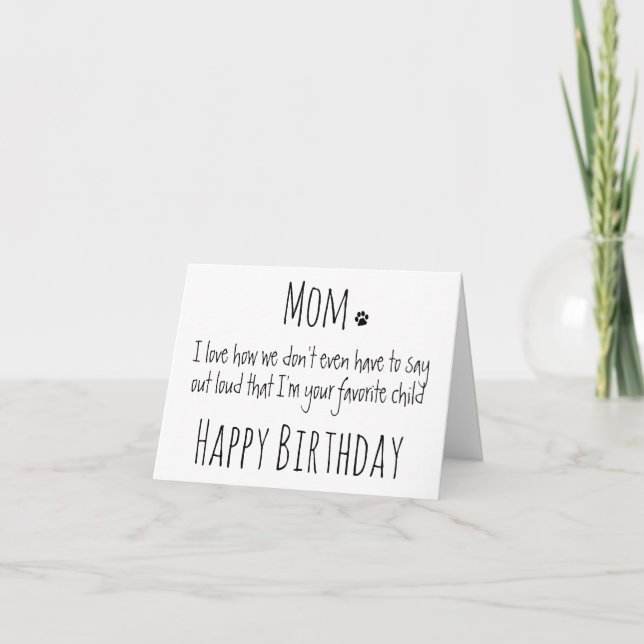 Happy Birthday Mum Funny Humour Dog Mum Birthday Card (Front)