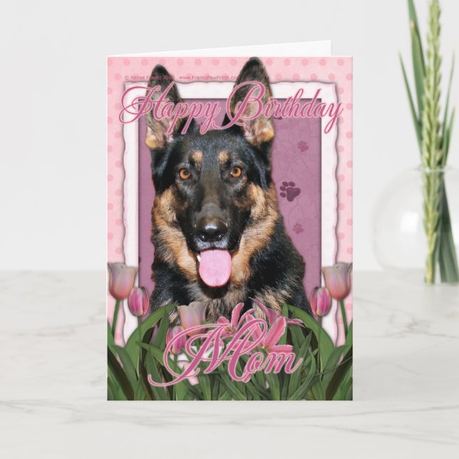 Happy Birthday Mum - German Shepherd - Kuno Card (Front)