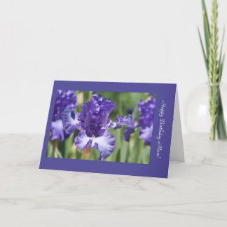 Happy Birthday Mum Iris Template Card