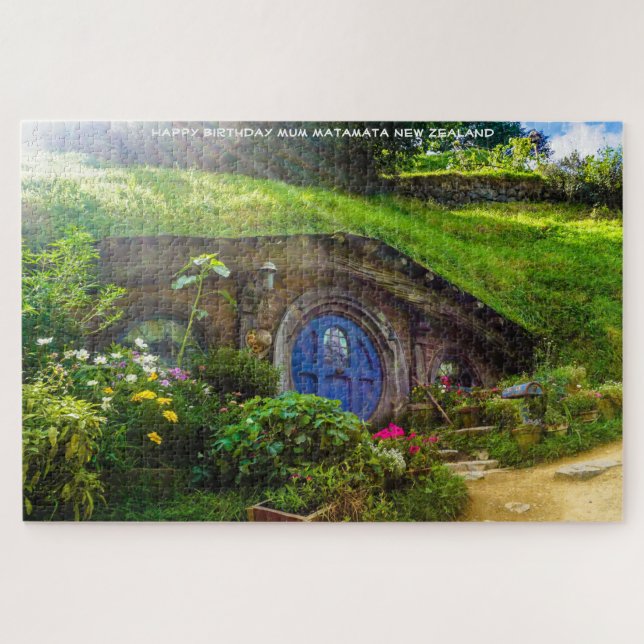 Happy Birthday Mum Matamata New Zealand Jigsaw Puzzle (Horizontal)