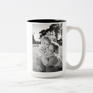 Happy birthday mum Minimalist  Two-Tone Coffee Mug