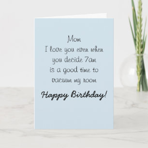 Happy Birthday Mum Mother  Humour Funny Card