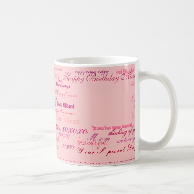 "Happy Birthday Mum!" mug (Right)