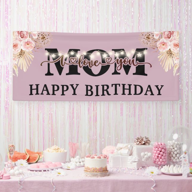 Happy Birthday Mum Party  Banner (Party)