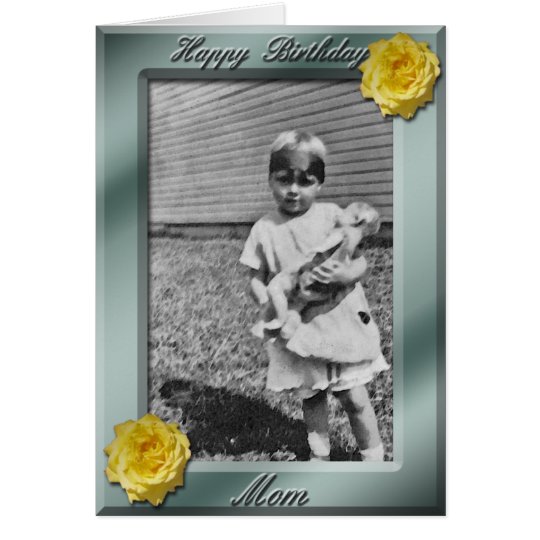 Happy Birthday Mum Photo Card template