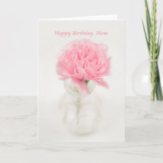 Happy Birthday, Mum, Pink, Flower, Carnation, Card