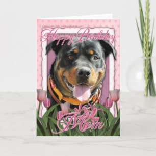 Happy Birthday Mum - Rottweiler - SambaParTi Card