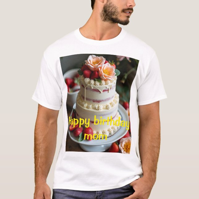 Happy birthday mum T-Shirt design  (Front)