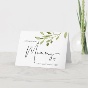 Happy Birthday Mummy From Baby Bump New Mum Card