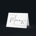 Happy Birthday Mummy From Baby Bump Pregnancy Card<br><div class="desc">This cute Mummy to be birthday card is a fun way to send a special message to your partner from the 'baby bump'. 
It will make a great treasured keepsake for your wife on her pregnancy journey.</div>