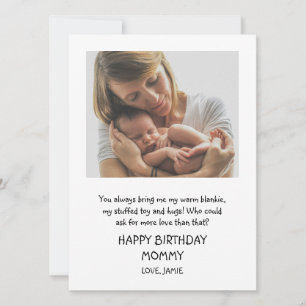 Happy Birthday Mummy From Baby Card