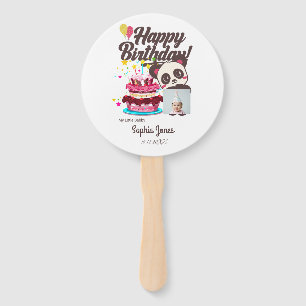Happy Birthday, My Baby - Custom Photo/ Name/DOB Hand Fan