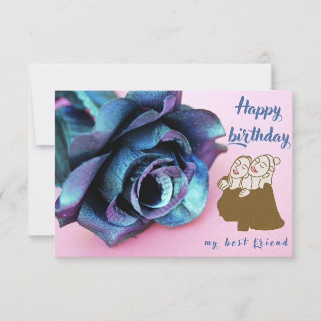 Happy Birthday my best friend Card (Front)