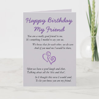 Happy Birthday My Friend Card