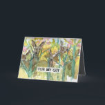 Happy Birthday My Guy Boyfriend Deer Field Trees Card<br><div class="desc">Happy birthday greetings for my guy card decorated with a group of deer in a grove of trees at sunset. We have lots of deer where I live and often there are groups of them in groves of trees near the canals and alfalfa fields. They are usually pretty calm so...</div>