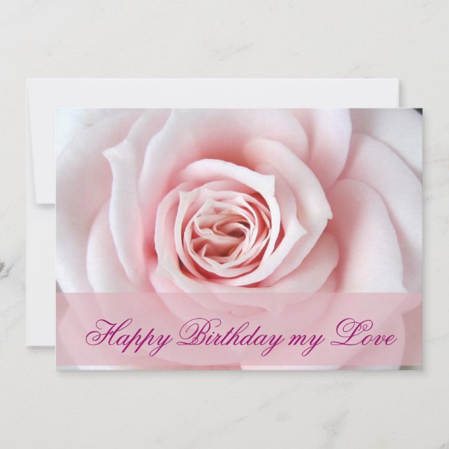 Happy Birthday my Love Card (Front)