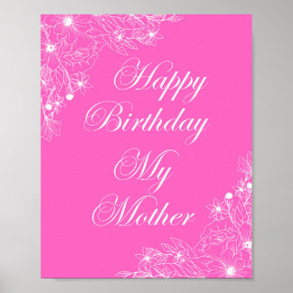 Happy Birthday my mother Poster