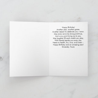 Happy Birthday my Pickleball friends Card