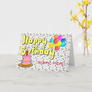 Happy Birthday/Name Card