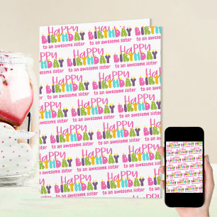 Happy Birthday Name or Relation Colourful Candles Card