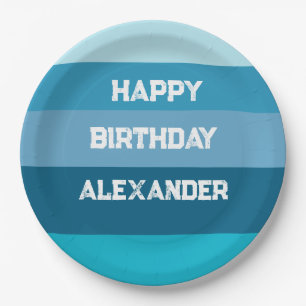Happy Birthday Name Template Paper Plate