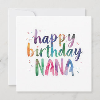 Happy Birthday Nana Card