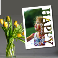 Happy Birthday Nanny Photo Card | Personalised Gra
