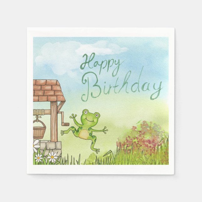 Happy Birthday Napkin (Front)