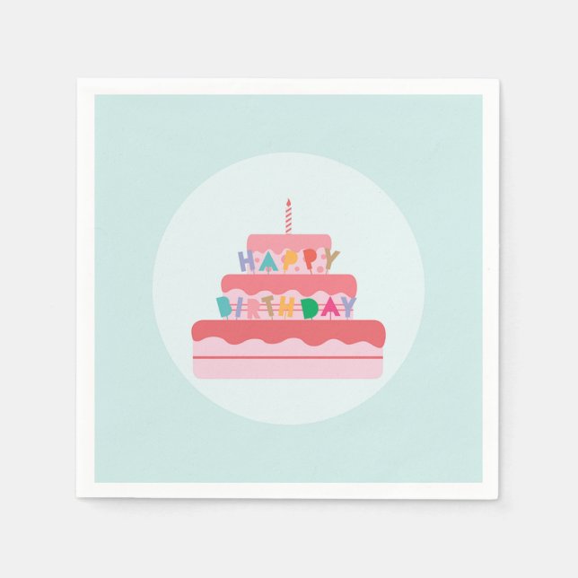 Happy Birthday Napkin (Front)