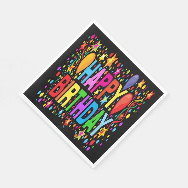 HAPPY BIRTHDAY  NAPKIN (Corner)