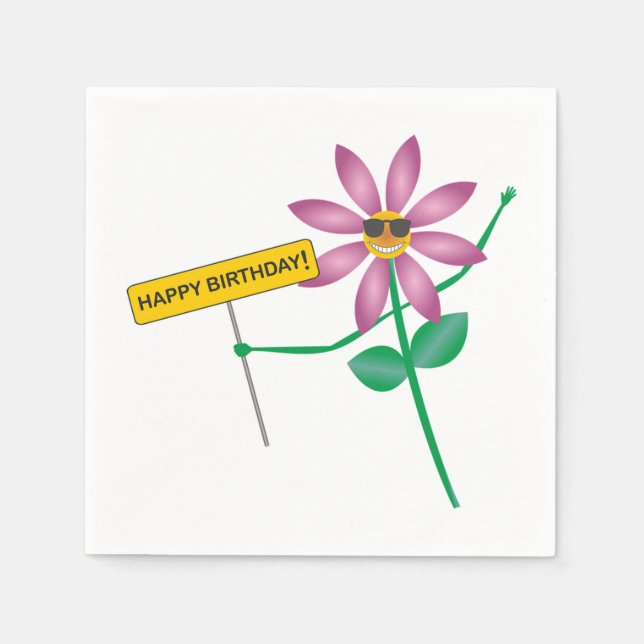 Happy Birthday Napkin (Front)