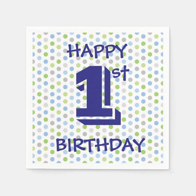 Happy Birthday Napkin (Front)