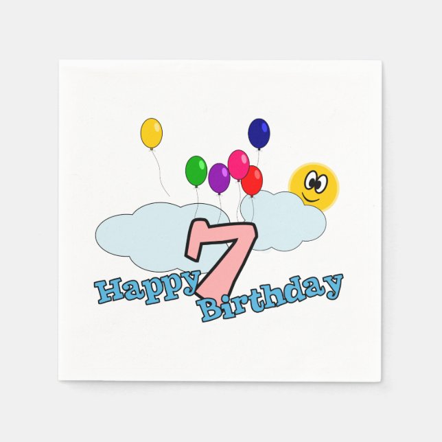 Happy Birthday Napkin (Front)