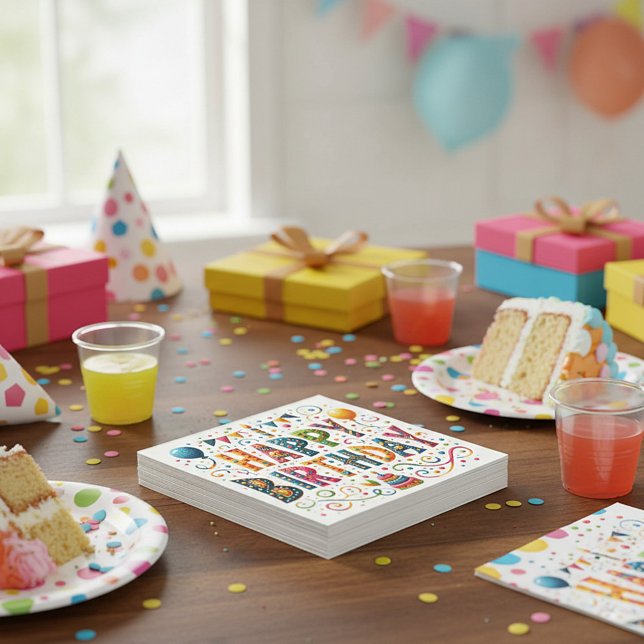 Happy Birthday Napkin (Creator Uploaded)