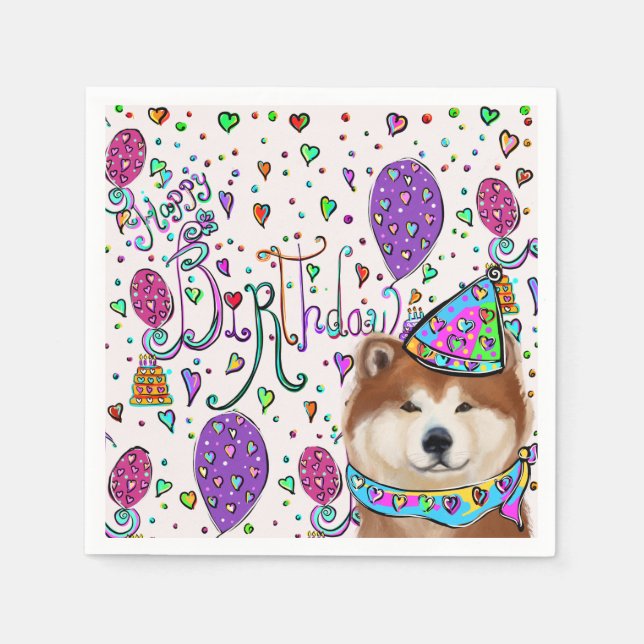 HAPPY BIRTHDAY NAPKIN (Front)