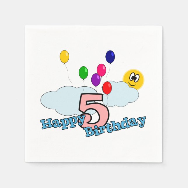 Happy Birthday Napkin (Front)