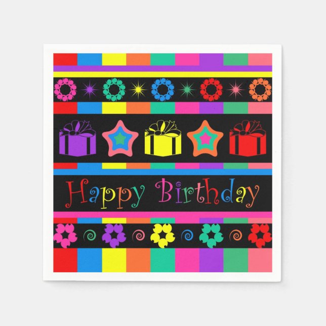 Happy Birthday Napkin (Front)