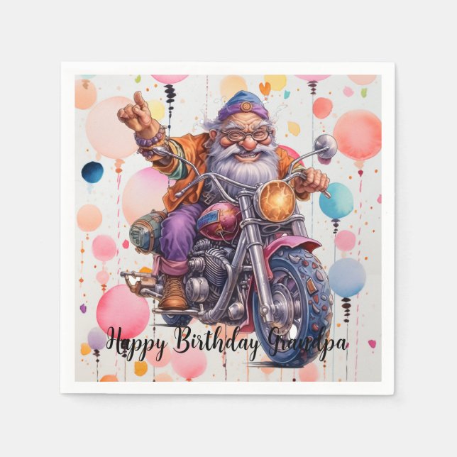 Happy Birthday  Napkins (Front)