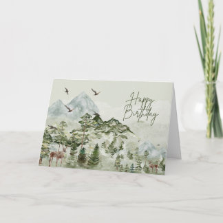 Happy Birthday Nature and Outdoors Lover Card