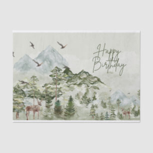 Happy Birthday Nature and Outdoors Lover  Tissue Paper