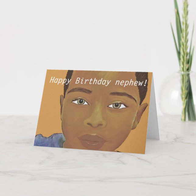 Happy birthday nephew greeting Card (Front)