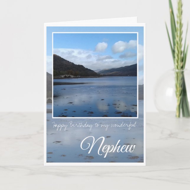 Happy Birthday Nephew , Inveraray, Scotland, Card (Front)