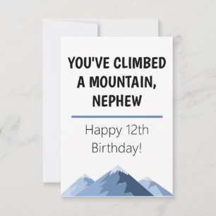 Happy Birthday Nephew Mountain WIlderness Card