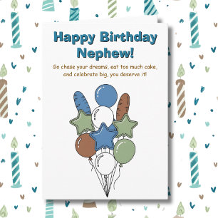 Happy Birthday Nephew Sentimental Card
