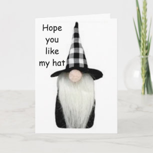 HAPPY **BIRTHDAY** NEW HAT FOR YOUR DAY! CARD