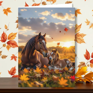 Happy Birthday Niece Horse Themed Card