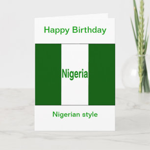 Happy birthday Nigeria Card