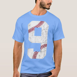 Happy Birthday Nine Years Old Baseball Kids 9th Ni T-Shirt