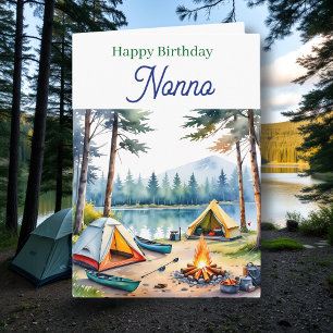 Happy Birthday Nonno Campsite Poem Card